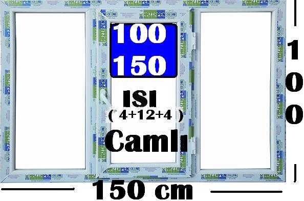 100 X 150 ISICAMLI PVC PENCERE